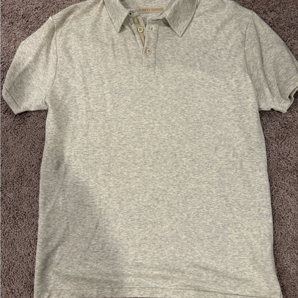 Men's Light Gray Polo Shirt